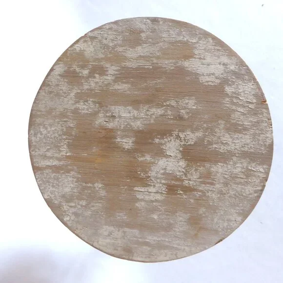 NEW 8” RUSTIC FARMHOUSE COUNTRY WOOD METAL CAKE STAND PEDESTAL TABLE RISER - Picture 9 of 9